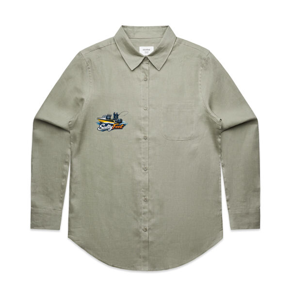 AS Colour Womens Linen Shirt Thumbnail